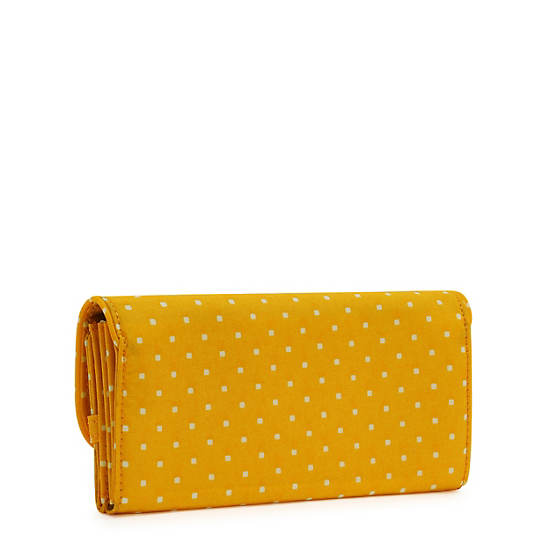 Torebki Kipling Money Land Printed Snap Wallet Żółte | PL 1930KO